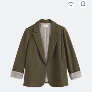 Skies Are Blue Olive Blazer